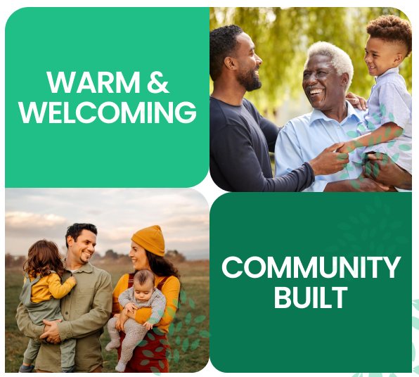 Warm and welcoming, community built — families, grandparents and children together.